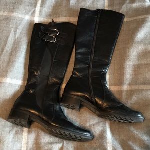 Paul Green black knee high boots